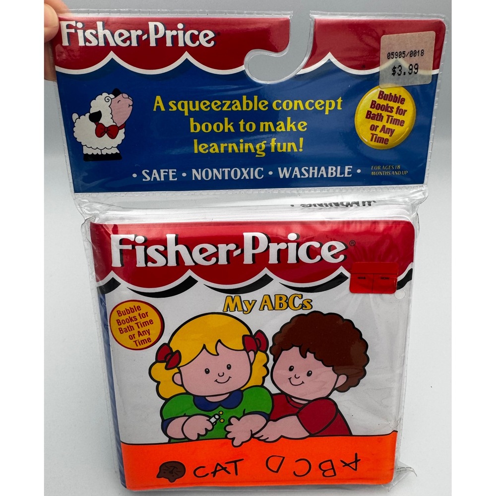 Vintage 1997 Fisher-Price My ABCs Bubble Book - BRAND NEW SEALED - Rare NIP